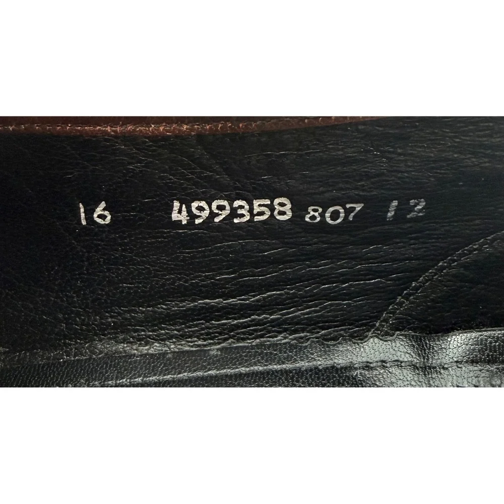 Florsheim Men Brown Leather Apron Toe Slip On Loafers Dress Shoes Sz 14D